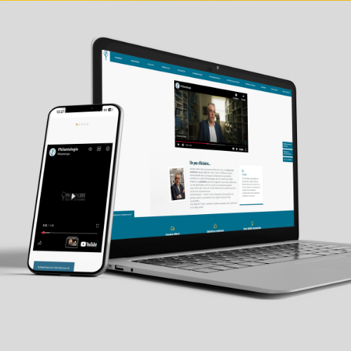 Site web et vidéo sur ordinateur